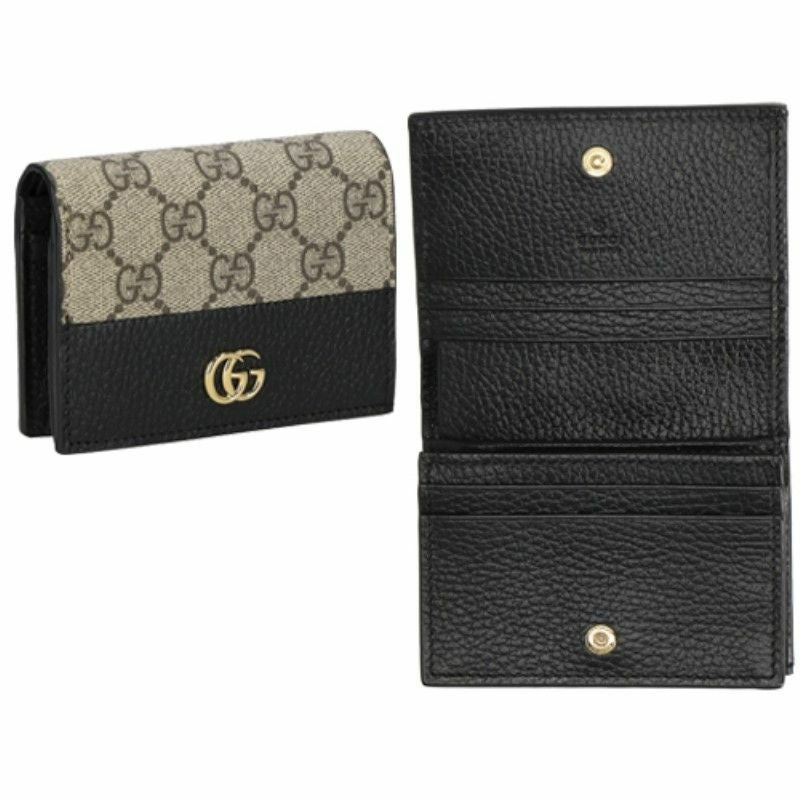 グッチ GUCCI カードケース レディース GGマーモント ブラック 658610