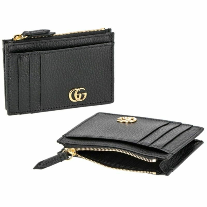 グッチ GUCCI カードケース レディース プチマーモント ブラック