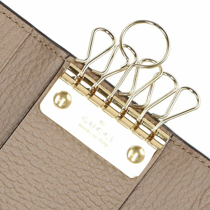 グッチ GUCCI キーケース レディース GG マーモント ベージュ 456118