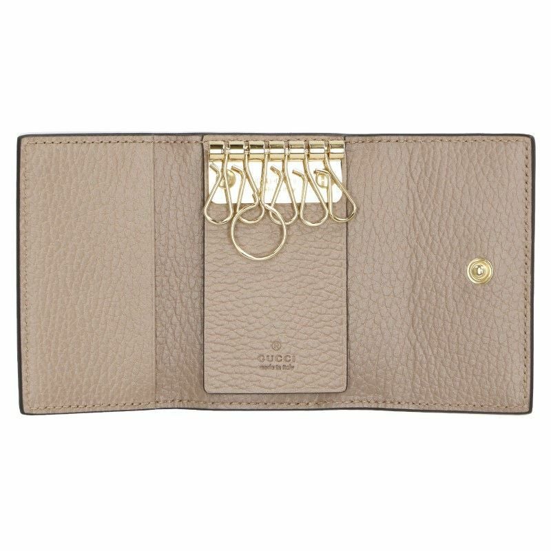 グッチ GUCCI キーケース レディース GG マーモント ベージュ 456118