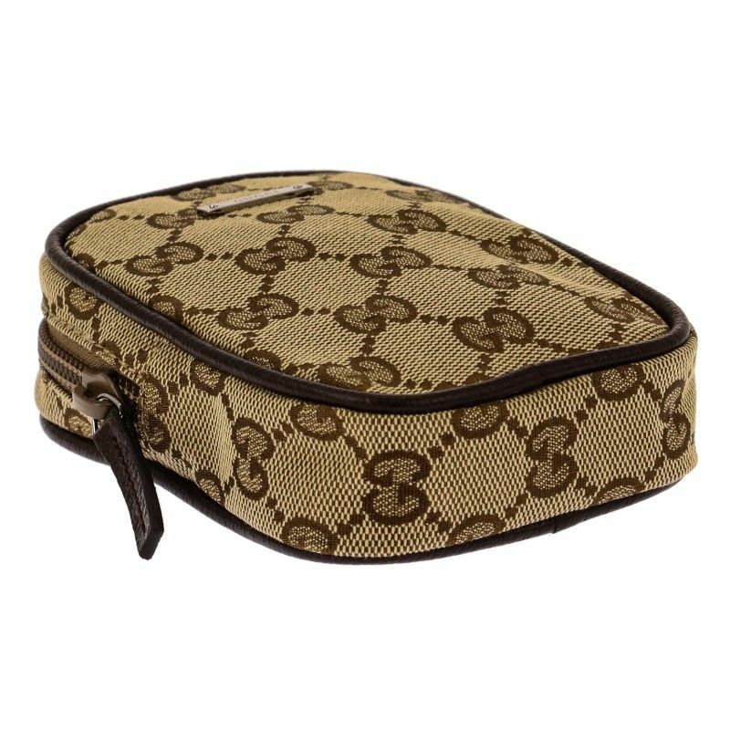 GUCCI　グッチ　キャンバス　ブラウン　シガレットケース　保存袋・付属品 GUCCI - ✨美品✨GUCCI グッチ シガレットケース ポーチ GGキャンバス
