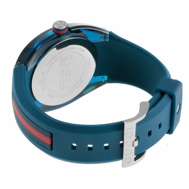 グッチ GUCCI 腕時計 メンズ SYNC ブルー YA137104A