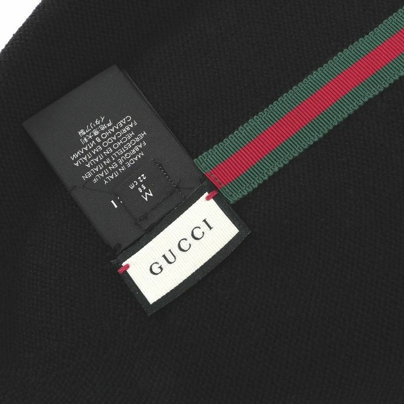 GUCCI / グッチ ◆モヘア シルク GG ニット帽 ブラック M 黒 中古・古着通販】GUCCI (グッチ) ムートンボアニットキャップ ブラック