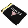 Guess ゲス マフラー メンズ レディース ブラック/イエロー AI4A8853DS YLW