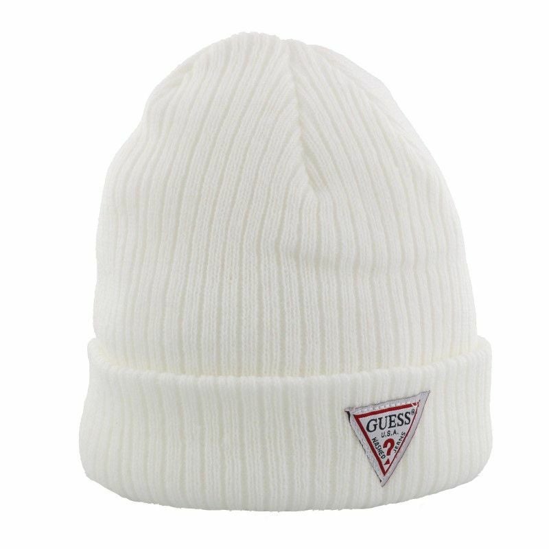 ニット帽 ホワイト Guess ゲス ニット帽 メンズ レディース ホワイト AI4A8858DS WHT