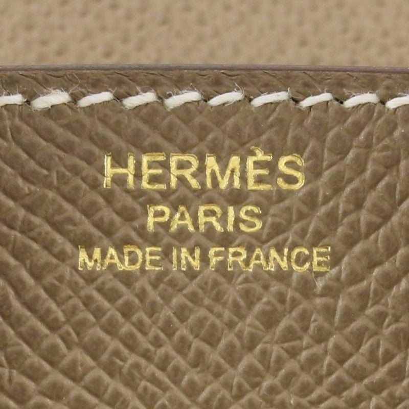 エルメス バーキン25 エトゥープ ヴォーエプソン ゴールド金具 U刻印 HERMES Birkin25