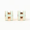HERMES エルメス ピアス レディース MINI POP H グリーン H608002F0 VERT FIZZ
