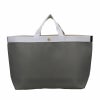 Herve Chapelier エルベシャプリエ コーテッドキャンバススクエアトートL 705GP 03G GRANIT/81 ARGENT