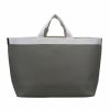 Herve Chapelier エルベシャプリエ コーテッドキャンバススクエアトートL 705GP 03G GRANIT/81 ARGENT