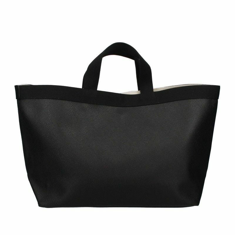 Herve Chapelier エルベシャプリエ コーテッドキャンバススクエアトートL 705GP 09 NOIR/09 NOIR