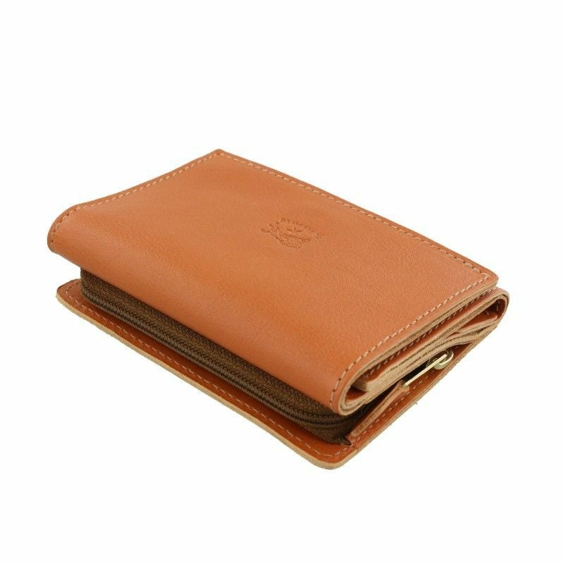イル ビゾンテ IL BISONTE 三つ折り財布 メンズ レディース ブラウン