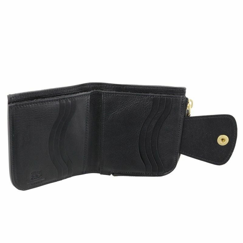 イル ビゾンテ IL BISONTE 二つ折り財布 メンズ レディース ブラック SMW175 PV0005 BK128B NERO