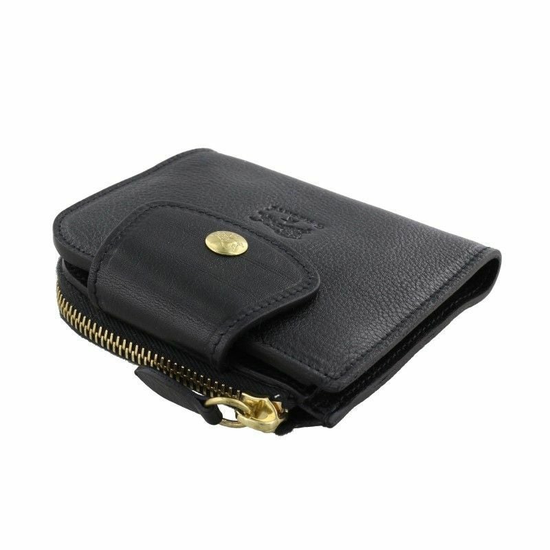 イル ビゾンテ IL BISONTE 二つ折り財布 メンズ レディース ブラック SMW175 PV0005 BK128B NERO