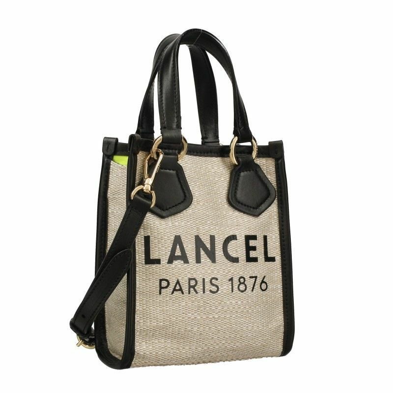 新品✨ LANCEL ランセル レザー書類バッグ A4対応 イタリア製 ブラック ランセル LANCEL トートバッグ ショルダー レディース ブラック A12334
