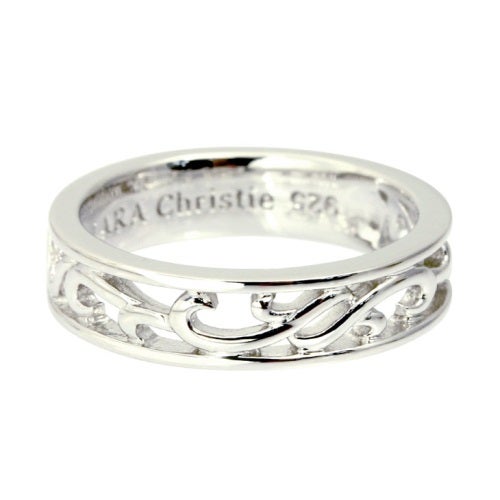 LARA Christie ララクリスティー リング 9号 レディース R6028-W シルバーアクセサリー WHITE Label