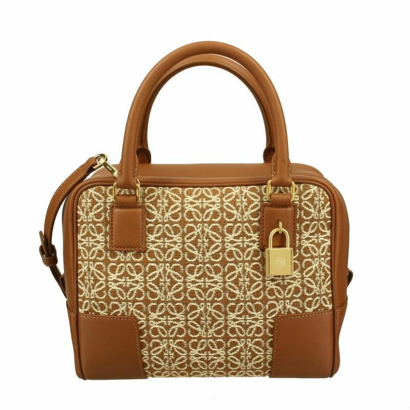 LOEWE ロエベ スタッズ ハンドバッグ ブラウン ロエベ LOEWE ハンドバッグ レディース アマソナ19 ブラウン