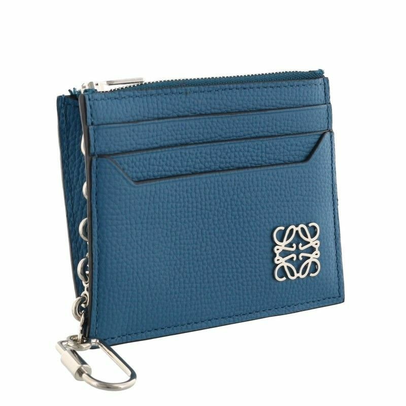 loewe アナグラム ケース ブルー LOEWE（ロエベ） Anagram Square Zip Cardholder アナグラム スクエア