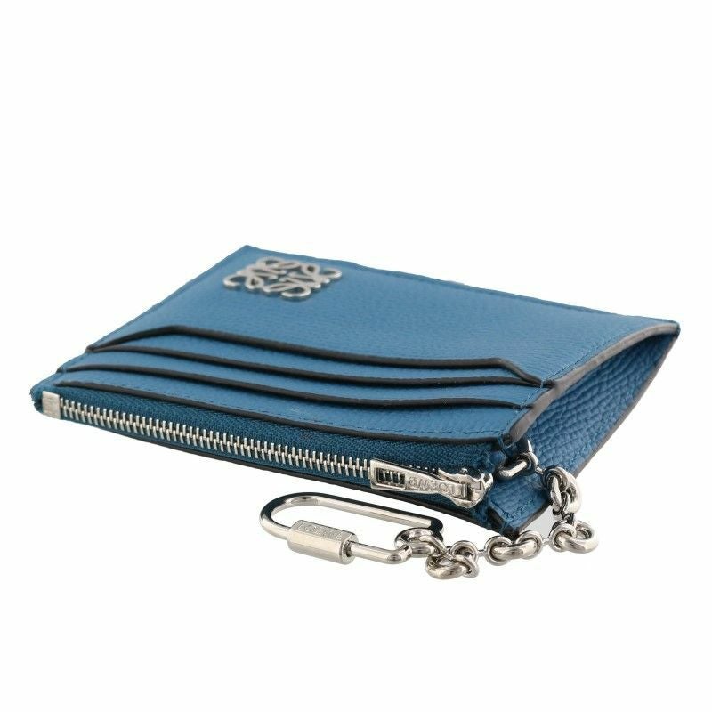 ロエベ（LOEWE）名刺入れ ブルーグレー ブルー（青）系 LOEWE PUZZLE(ロエベ パズル) カードケース・名刺入れ