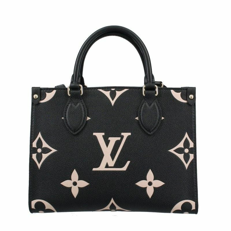 ルイヴィトン LOUIS VUITTON ハンドバッグ オンザゴー PM ブラック
