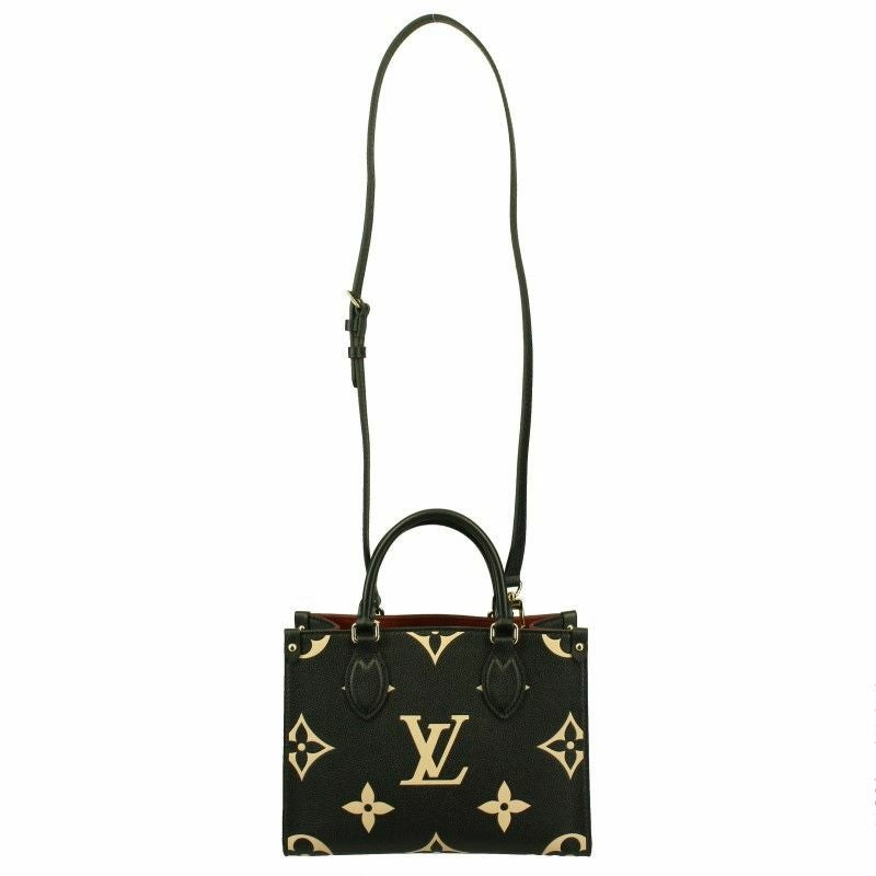 ルイヴィトン LOUIS VUITTON ハンドバッグ オンザゴー PM ブラック