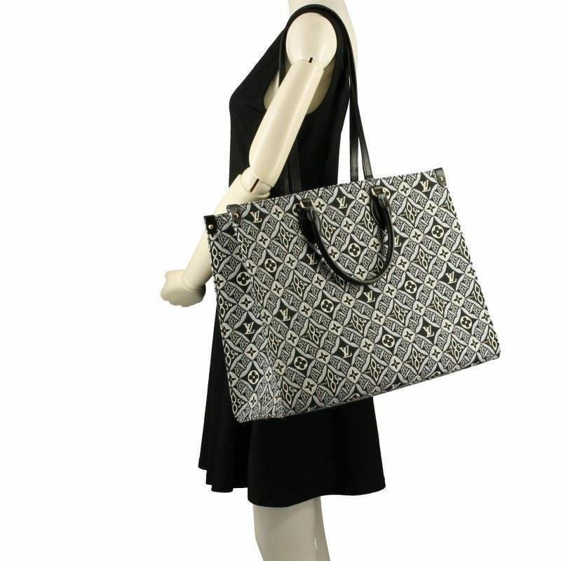 ルイヴィトン LOUIS VUITTON トートバッグ SINCE 1854 オンザゴー GM グレー M57207