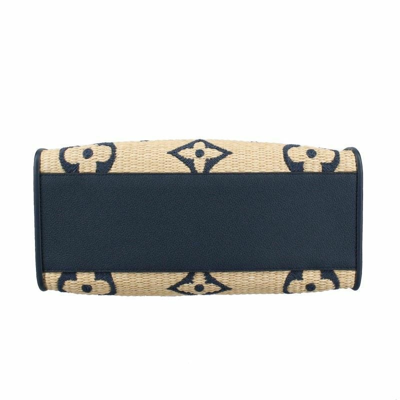 ルイヴィトン LOUIS VUITTON トートバッグ オンザゴー MM ブルー M57723