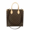 ルイヴィトン LOUIS VUITTON トートバッグ モノグラム サックプラ PM ブラウン M46263