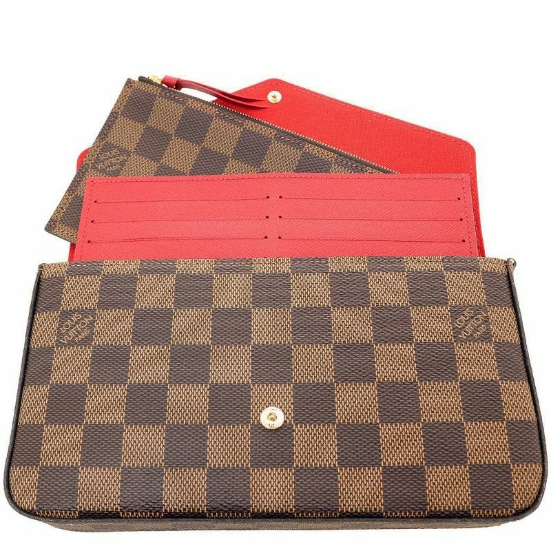 ルイヴィトン LOUIS VUITTON アクセサリーポーチ N63032 ダミエ ポシェット・フェリーチェ