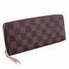ルイヴィトン LOUIS VUITTON 長財布 ダミエ ポルトフォイユ・クレマンス ローズ・バレリーヌ N41626