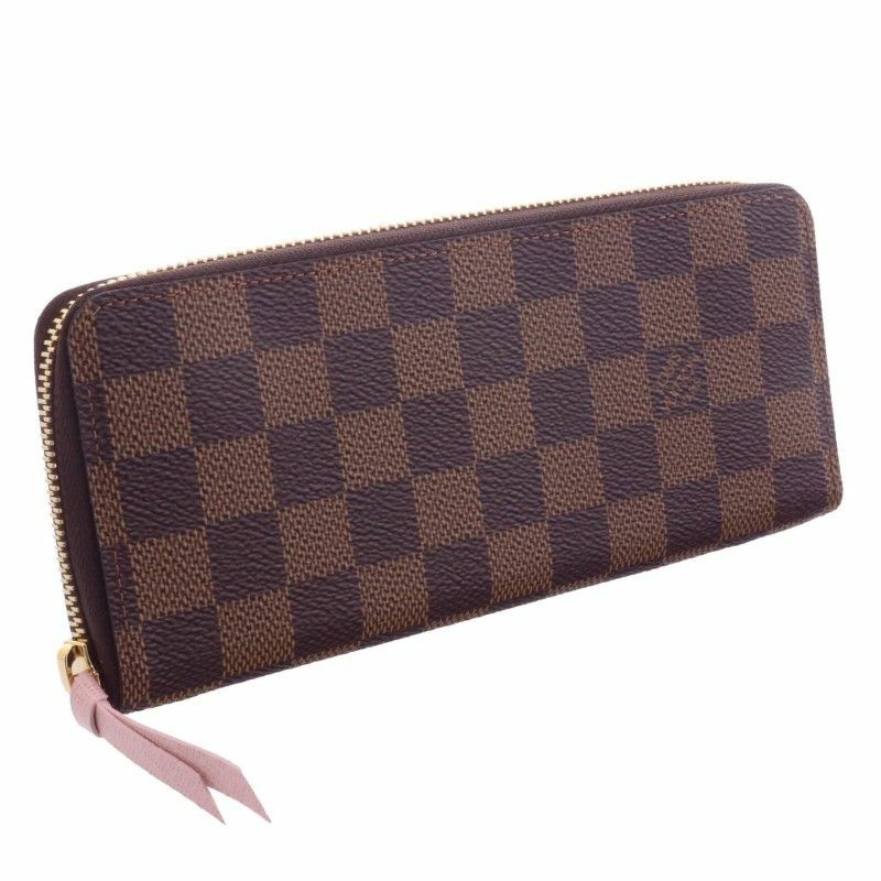 ルイヴィトン LOUIS VUITTON 長財布 ダミエ ポルトフォイユ・クレマンス ローズ・バレリーヌ N41626