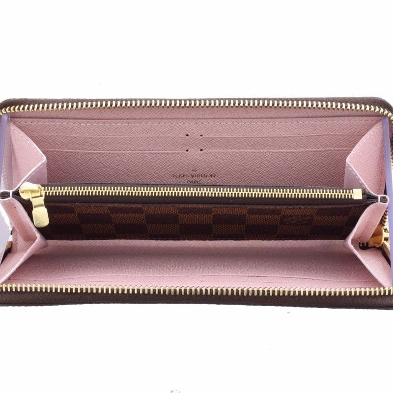 ルイヴィトン LOUIS VUITTON 長財布 ダミエ ポルトフォイユ・クレマンス ローズ・バレリーヌ N41626