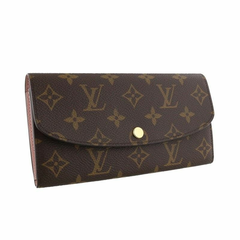ルイヴィトン　極美品　モノグラム　ポルトフォイユ　エミリー　ローズバレリーヌ ルイヴィトン LOUIS VUITTON 長財布 モノグラム ポルトフォイユ