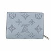 LOUIS VUITTON ルイヴィトン 二つ折り財布 マヒナ ポルトフォイユ・クレア ブルー M81705