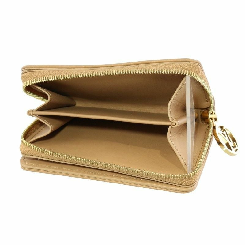 LOUIS VUITTON ベージュ 二つ折り財布 LOUIS VUITTON ルイヴィトン 二つ折り財布 モノグラム ポルトフォイユ