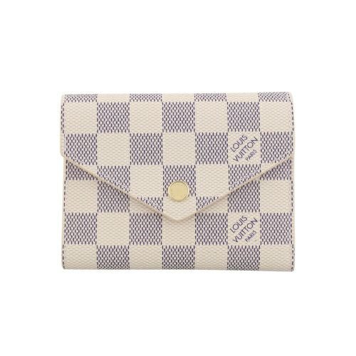 ルイヴィトン LOUIS VUITTON 三つ折り財布 ダミエ・アズール ポルトフォイユ・ヴィクトリーヌ N64022