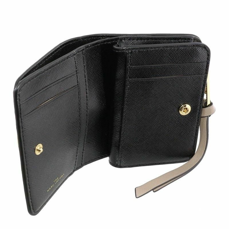マークジェイコブス MARC JACOBS 二つ折り財布 スナップショット M0013360 136 NEWCLOUDWHITEMULTI