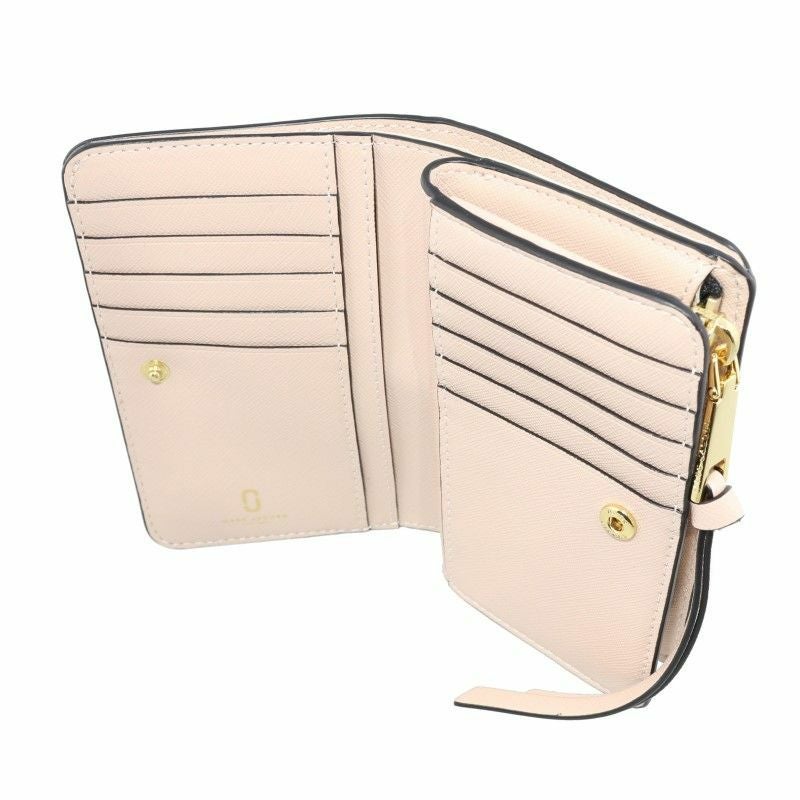 マークジェイコブス MARC JACOBS 二つ折り財布 スナップショット グレー M0014281 088