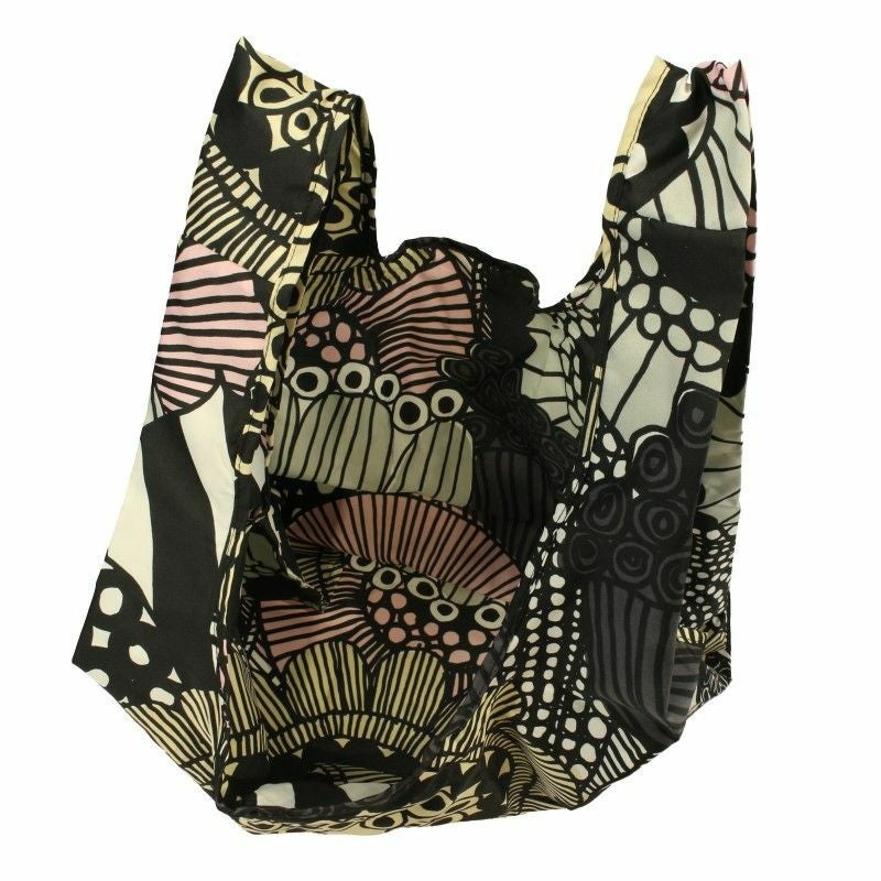 ✨未使用✨marimekko POPPARI 総柄長袖カットソー L ブラック marimekko マリメッコ エコバッグ レディース 048856 938 PINK/BLACK
