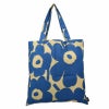 marimekko マリメッコ トートバッグ エコバッグ レディース ブルー 72557 582 BLUE BROWN