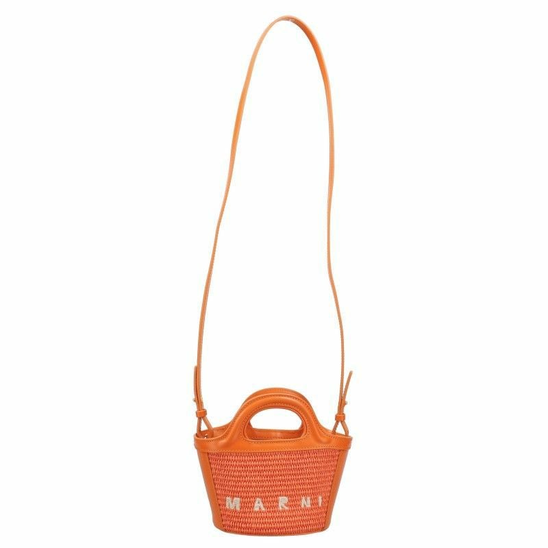 マルニ MARNI かごバッグ ハンドバッグ レディース オレンジ