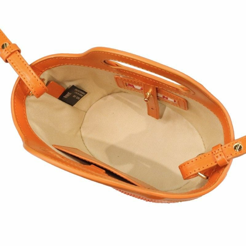 マルニ MARNI かごバッグ ハンドバッグ レディース オレンジ