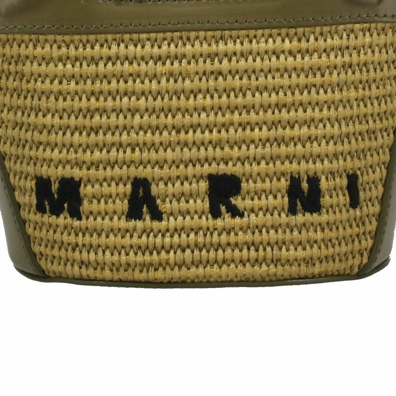 マルニ MARNI かごバッグ ハンドバッグ レディース グリーン BMMP0067Q0 P3860 00V25 OLIVE