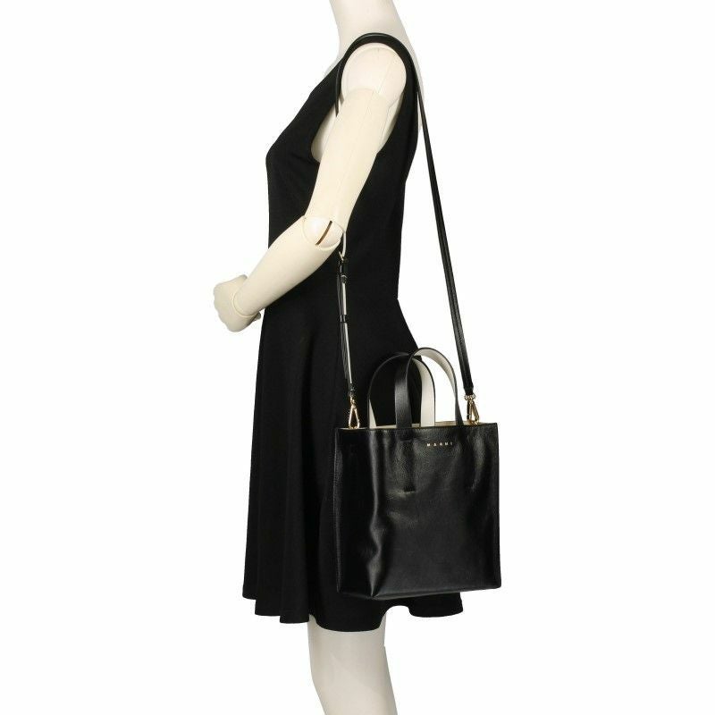 マルニ MARNI トートバッグ レディース ミュゼオ ソフト ブラック SHMP0040U5 P2644 Z582N