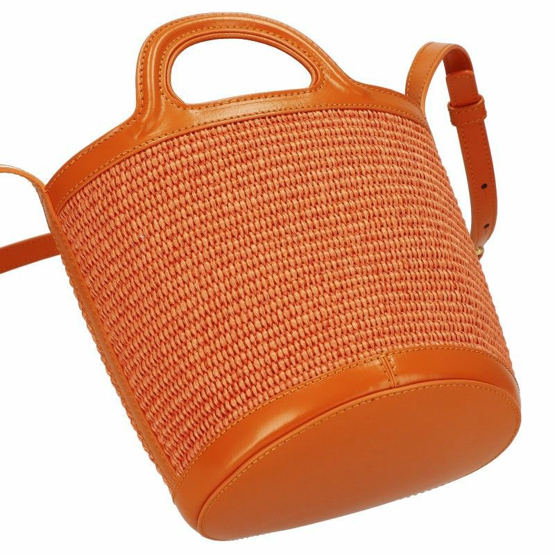 MARNI マルニ コットンポプリンギャザーショルダー ブラウス22SSオレンジ マルニ MARNI ショルダーバッグ レディース TROPICALIA オレンジ