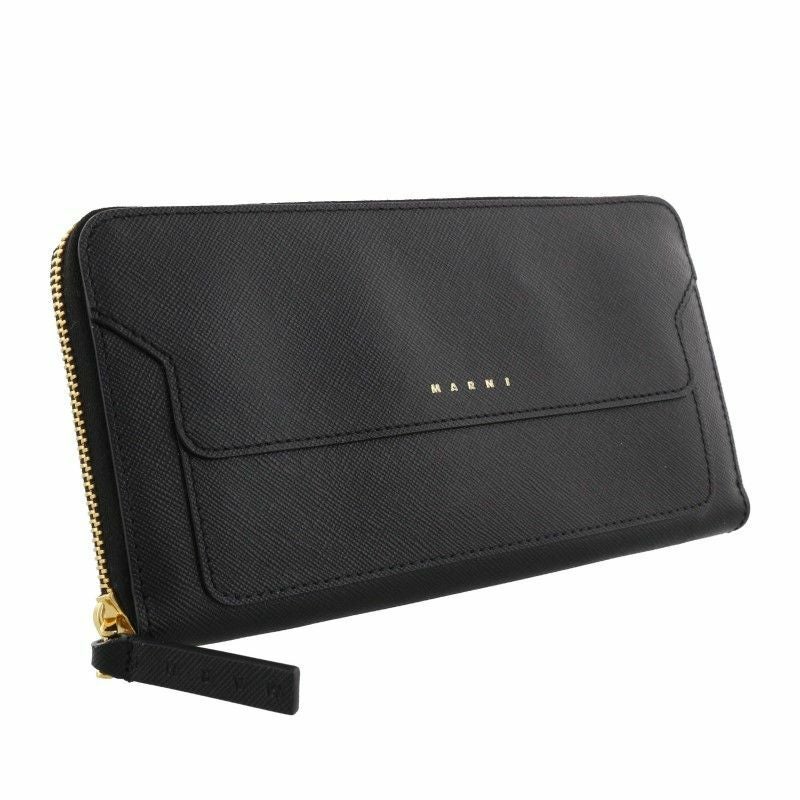マルニ MARNI 長財布 レディース ブラック PFMOE11U07 LV520 Z360N BLACK/DUNE