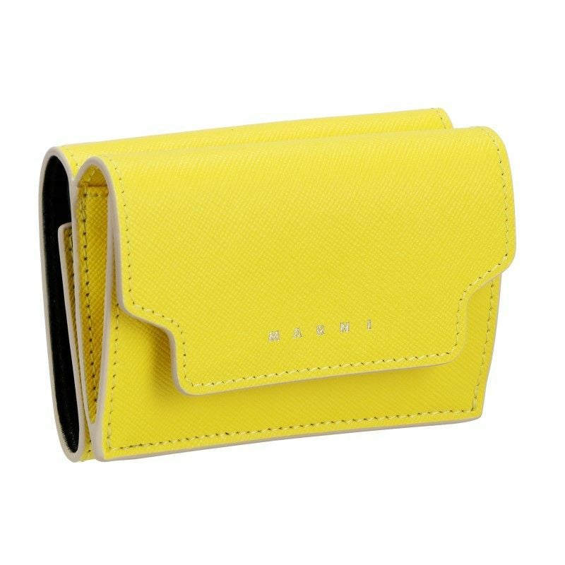 マルニ MARNI 三つ折り財布 ミニ財布 折財布 レディース イエロー