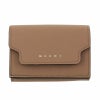 マルニ MARNI 三つ折り財布 レディース PFMOW02U07 LV520 Z470N BROWN SUGAR