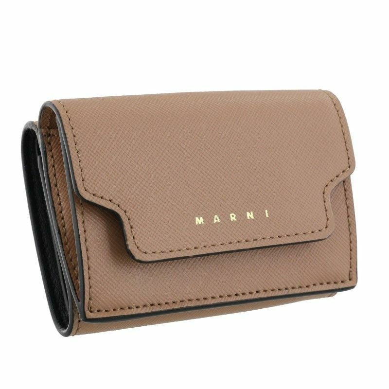 マルニ MARNI 三つ折り財布 レディース PFMOW02U07 LV520 Z470N BROWN SUGAR