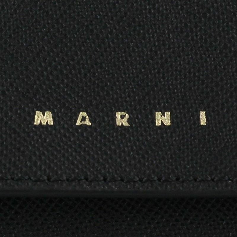 マルニ MARNI 三つ折り財布 レディース ブラック PFMOW02U07 LV520 Z360N BLACK
