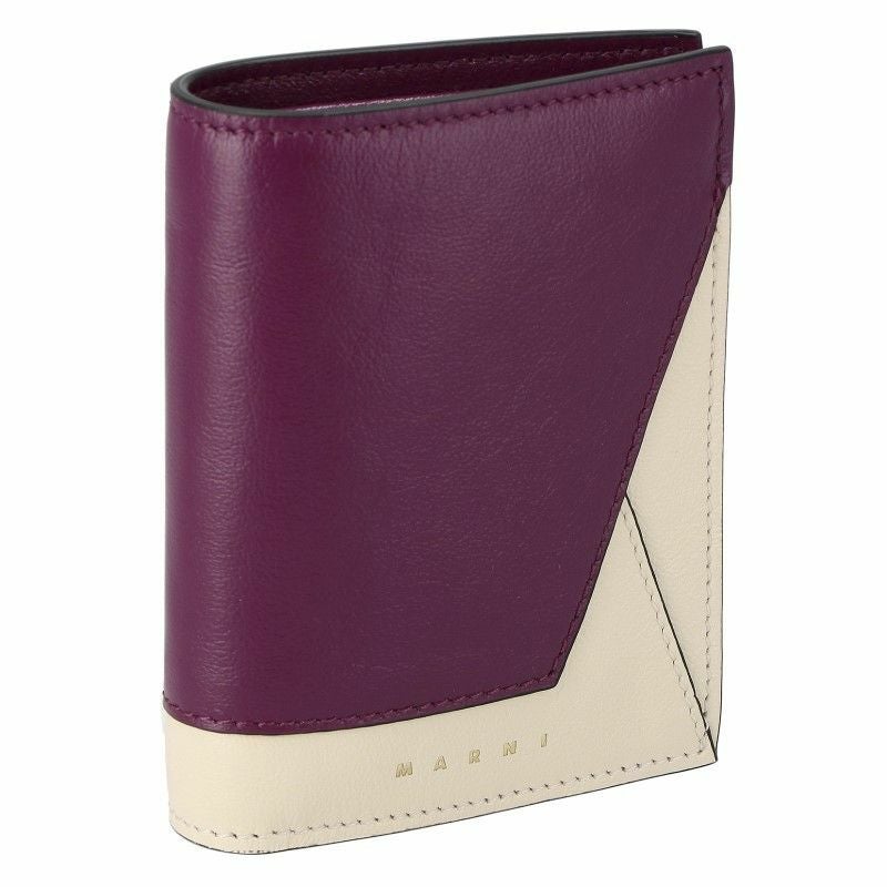 マルニ MARNI 二つ折り財布 レディース PFMO0055U2 P2644 ZO220 PLUM SHELL